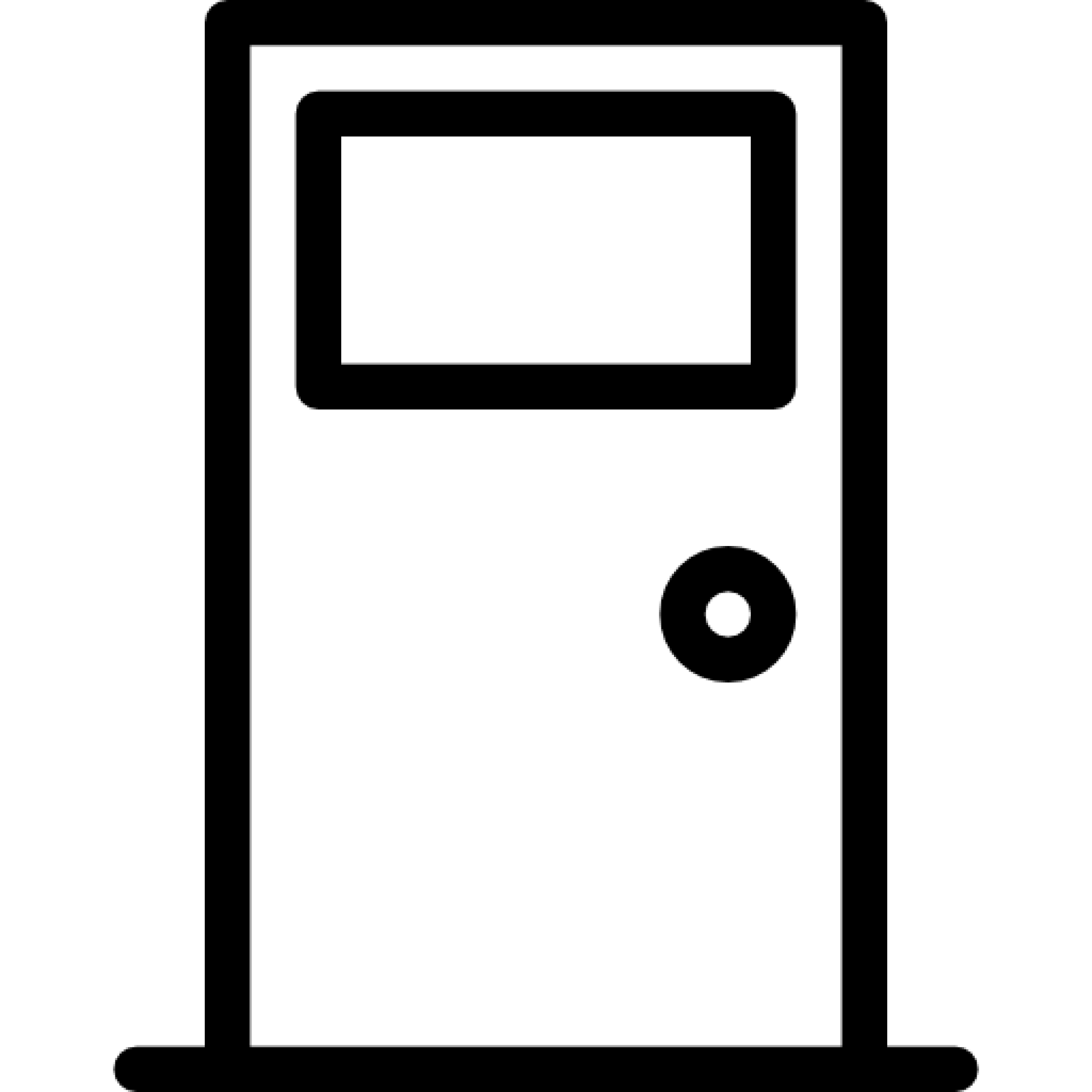 Door panel burglar bar fitting