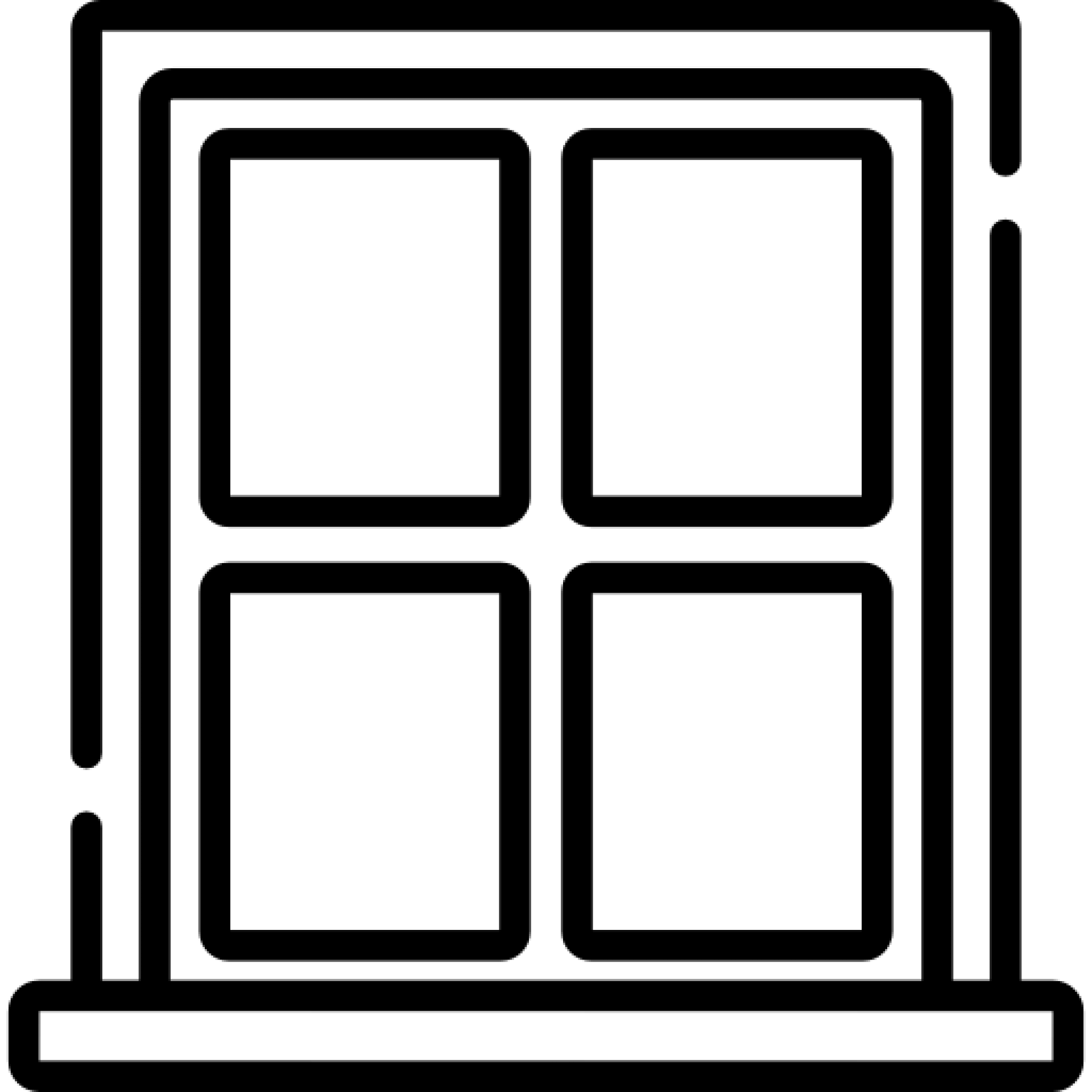 Window burglar bar fitting